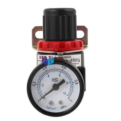 AR2000 Adjustable Pressure Metal Pneumatic Regulator 1/4'' w Pressure Gauge Kd #w