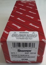 Starrett 657AA Magnetic Indicator Holder Magnetic Base, Rigid Arm, Made in USA