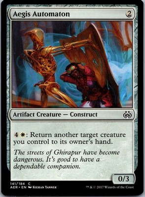 Aegis Automaton 141 C Aether Revolt Magic: The Gathering Near Mint