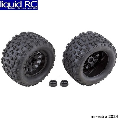 Associated 25841 Rival Mt10 Tires and Method Wheels Mounted Hex Black