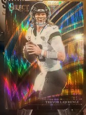 2025 Panini Select Club Level Trevor Lawrence Black & Gold Shock 72
