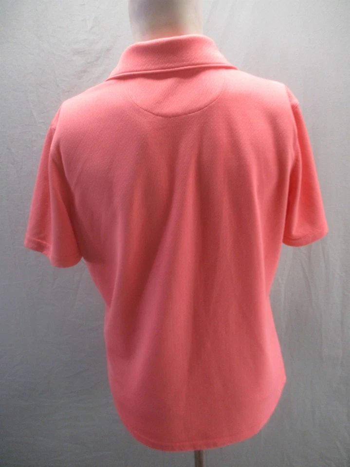 Bolle Size L Womens Red V Neck Collared Short Sleeve Activewear Polo 593 - Imagem 4 de 4