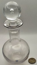 VINTAGE KOSTA SWEDEN Herrliche Mid Century Glas Karaffe Flasche mit Stopfen