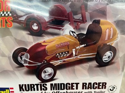 Revell 85-4267 Offenhauser Kurtis Midget w/trailer Model Car Kit McM fs