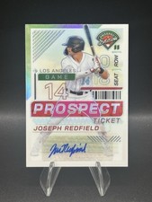 2024 Panini Prospect Edition Joseph Redfield #107 Silver Holo Auto Ticket