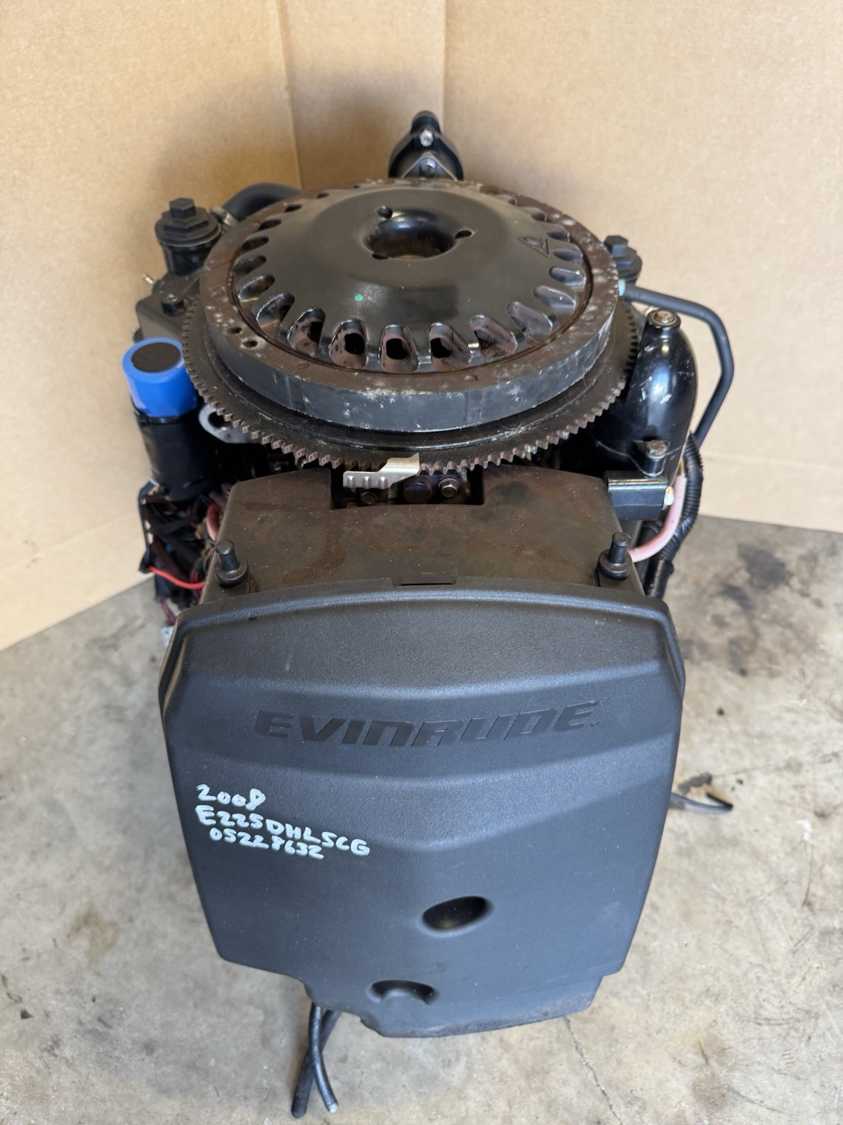2008 Evinrude Etec 225 H.O 250HP 3.3L Etec 2 Stroke Outboard Powerhead Assembly