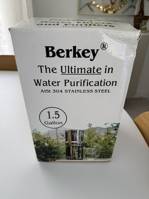 Travel Berkey Water Filter System 1.5 Gallon - No Filters - Container Only