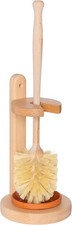 Toilet Brush Stand Tampico Fiber Oiled Beechwood