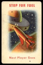 1952 Ed-U Cards Space Race Card Game Stop for Fuel