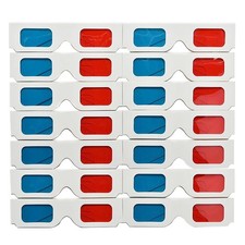  Occhiali da vista 3D da 50 pezzi Occhiali stereo con cornice in carta Occhiali