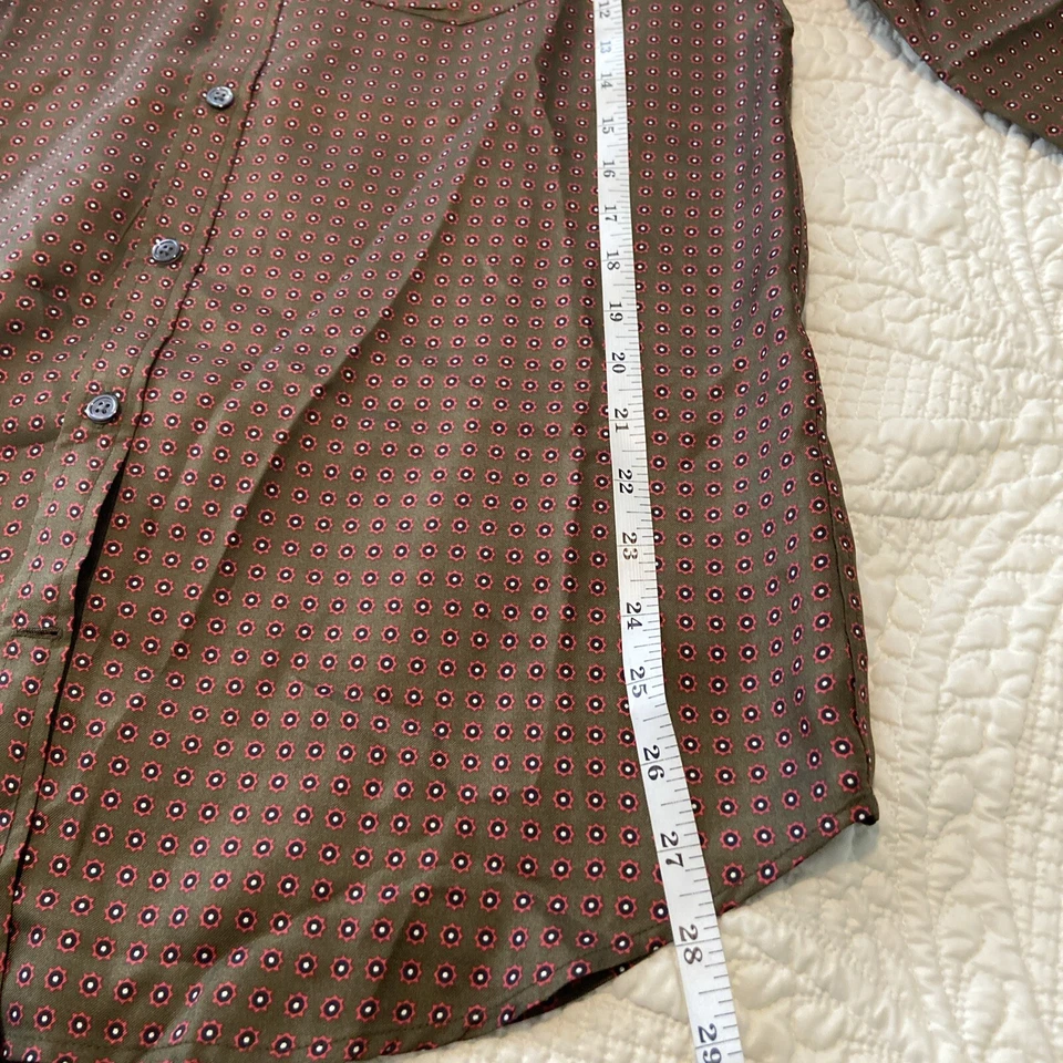 Blusa Banana Republic Seda Manga Larga Estampado Marrón Talla S Blusa Foto 4 de 4