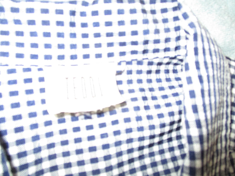 TEDDI 2 изделия брюки костюм женщин 16 высоты - укороченный Капри брюки синий и белый - Изображение 2 из 4