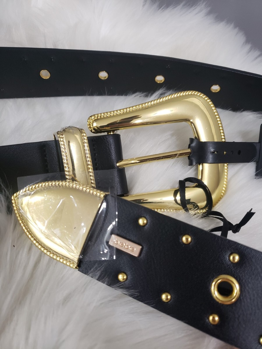 NEW Bebe Black Belt Women display picture 1