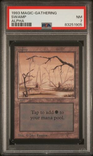 Swamp (B) - Alpha - MTG - Near Mint - PSA 7. More MTG in Store - Picture 1 of 2