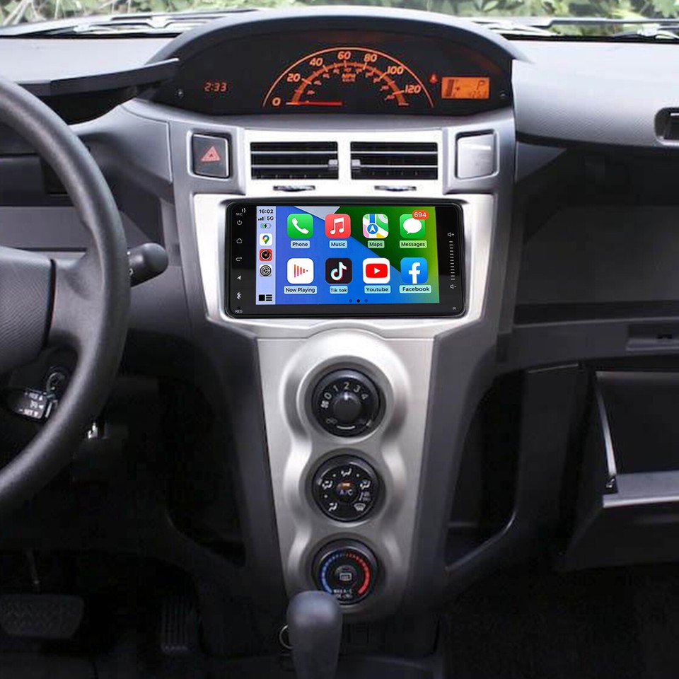 2007-2011 Toyota Yaris For Apple Carplay Car Radio Android 13 Stereo ...