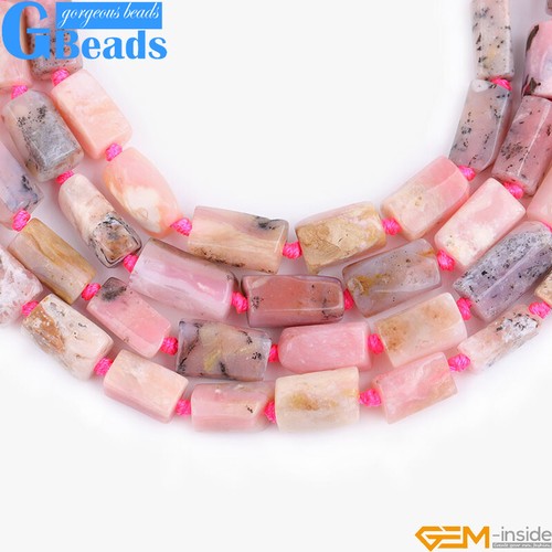Natural Assorted Gemstone Faceted Tube Column Beads for Jewelry Making 8x12mm - Picture 56 of 192