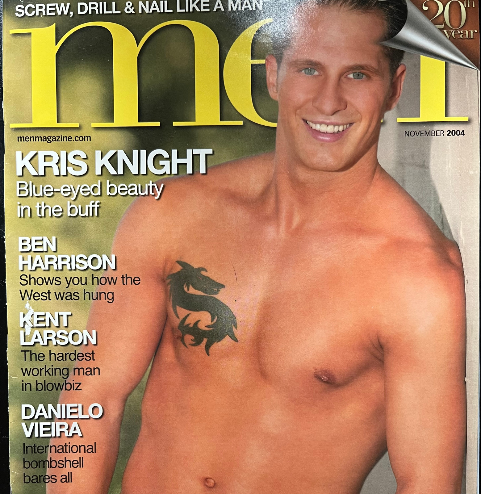 November 2004 MEN / Gay PlaygirlLike Magazine / Cover Model Kris