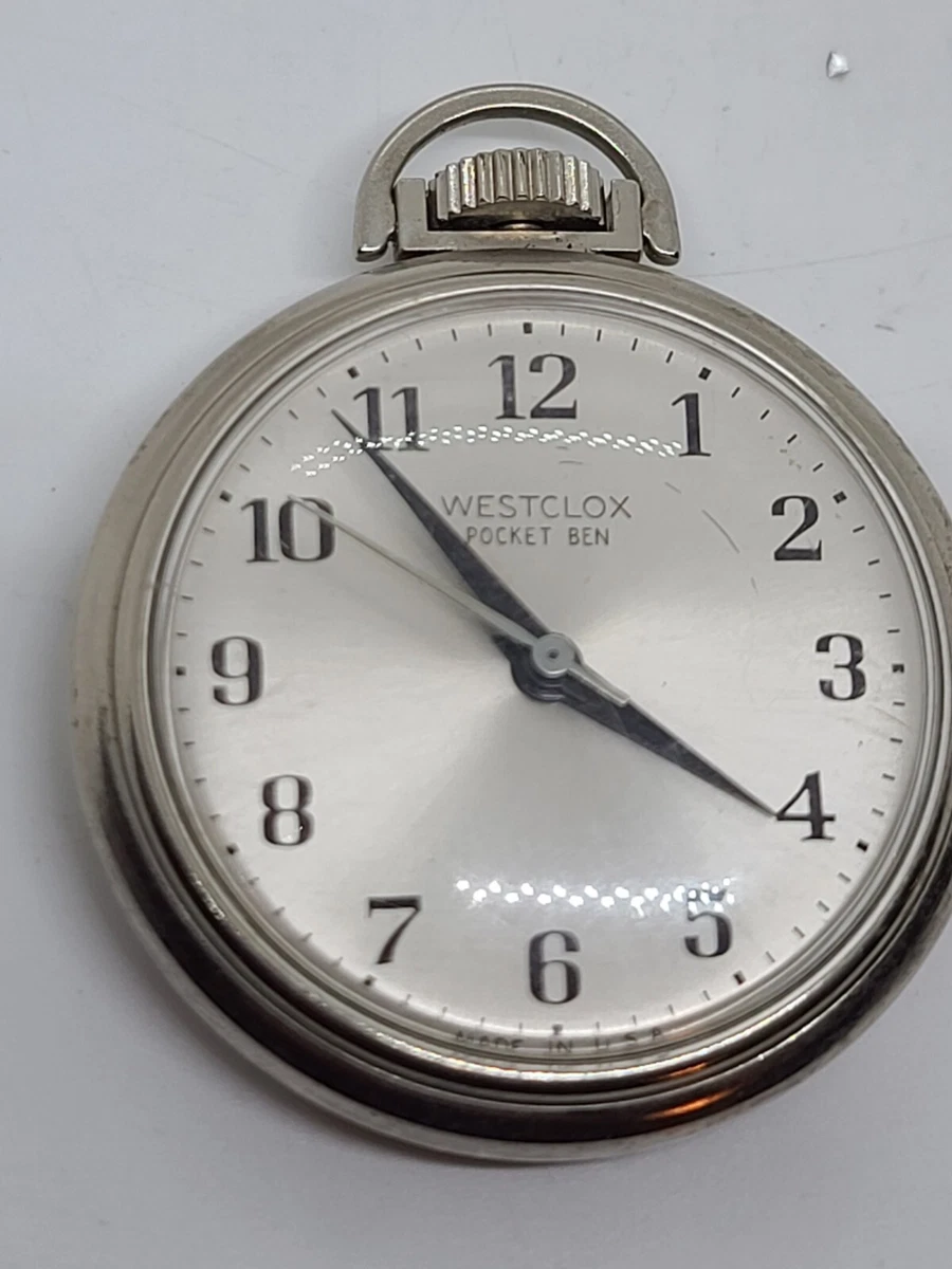 Westclox quartz pocket watch sale