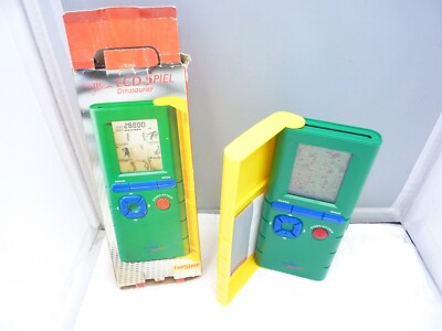 Vintage LCD Spiel Handheld EduTEC Junior Dinosaurier mit OVP