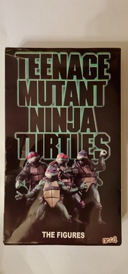 NECA TMNT Ninja Turtles Film 1990 SDCC 2018 VHS 4er-Pack SELTEN guter Zustand
