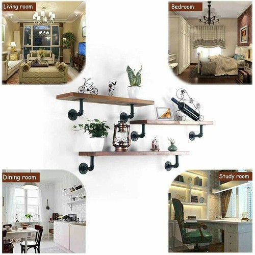 4X Heavy Duty Shelf Brackets Scaffold Industrial Rustic Handmade Cast Iron Metal - Picture 3 of 11