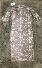 New Womens Chinese Cheongsam Qipao Embroidery Evening Party Midi Dress w/Slits