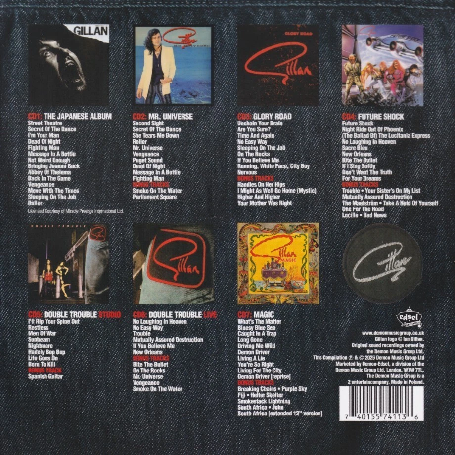 Gillan - Gillan 1978-1982 (7 CD Box-Set) NEUWERTIG !!! - Bild 2 von 2