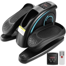 Under Desk Elliptical Machine, Compact Electric Seated Pedal Exerciser w/Remote⭐