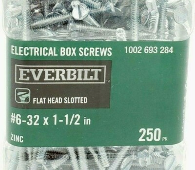 ELECTRICAL BOX SCREWS #6-32 x 1-1/2