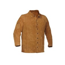 Cowhide Leather Welding Jacket, Flame-Resistant Heavy Duty Welder Jacket