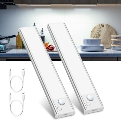 Küche Unterbauleuchte 2x LED Schrank Treppe mit Bewegungsmelder Dimmbar USB B747 - Bild 1 von 4