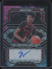 2021 Panini Prizm Draft Picks #CP-ZWI Ziaire Williams Auto Nebula Circles 1/5