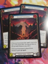 3x Fervent Forerunner Foil Blue Playset Arcane Rising Unltd Flesh and Blood