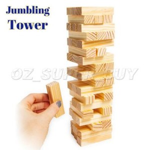 jenga wooden blocks