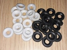x9 Dinky Supertoy 20mm O/D Repro Black or Grey Square Tread Tyres Foden Octopus