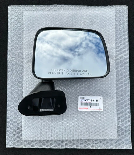 NEW 86 - 89 TOYOTA 4RUNNER FRONT RIGHT PASSENGER SIDE DOOR MIRROR BLACK OEM