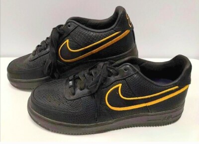 Nike Air Force 1 SAMPLE Low Premium IDxLA Lakers Sz 7.5 Black