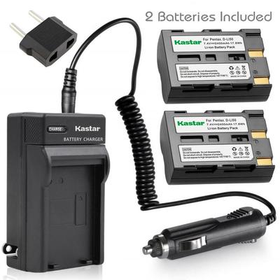 Kastar D-Li50 Battery & Charger for Konica Minolta Dimage A1 A2, Dynax 5D 7D
