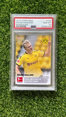 2019 Topps Now #144 First Derby ERLING HAALAND RC Rookie PSA 2019 Topps Now #144 First Derby ERLING HAALAND RC Rookie PSA