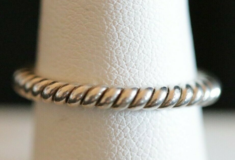 Vintage Sterling Silver Ruby Solitaire Ring Size … - image 4