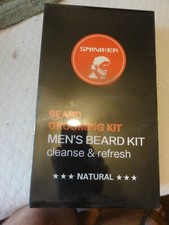 Sminiker Men's Beard Grooming Kit Cleanse  Refresh - NATURAL NEW SEALED BOX
