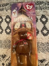 McDONALDS TY BEANIE BABY BRITANNIA THE BEAR RARE WITH 2 TAG ERRORS 1993 OAKBROOK