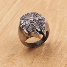 Star Wars Millennium Falcon Ring Sized Band Movie Jewelry Sci-fi