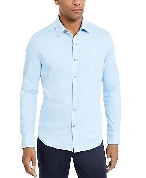 Tasso Elba Linen Casual Button-Down Shirts for Men