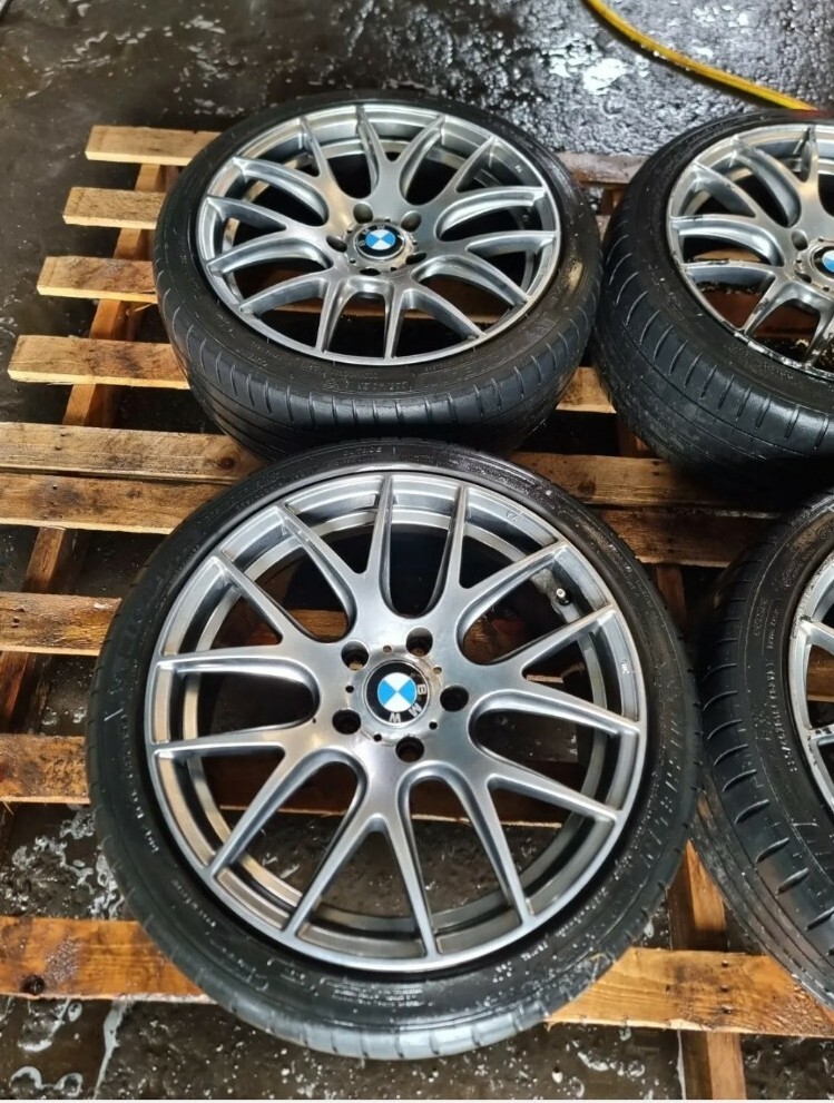 BMW E46 E85 E86 SERIES Z4 CSL STYLE 18" SET OF 4 ALLOY WHEELS WITH GOOD