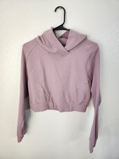 Alphalete Identity Cropped Pro Hoodie Sweatshirt Cropped Antler Rose Medium