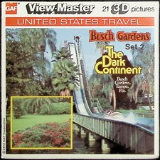 BUSCH GARDENS The Dark Continent Set 2 Tampa Florida 3d View-Master 3 Reel Set