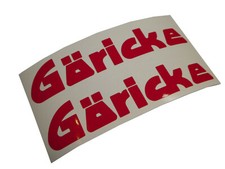 Göricke Fahrrad Moped Mofa Schriftzug Aufkleber Sticker Abziehbild Oldtimer Rot