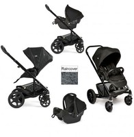 Joie Chrome Plus Black Frame Travel System Black With Car Seat & Raincover Joie Chrome Plus Black Frame Travel System Black With Car Seat & Raincover