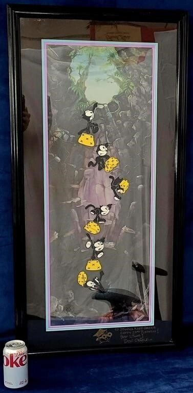 🟦 FELIX the Cat Pitfall hand painted hand signed limited edition